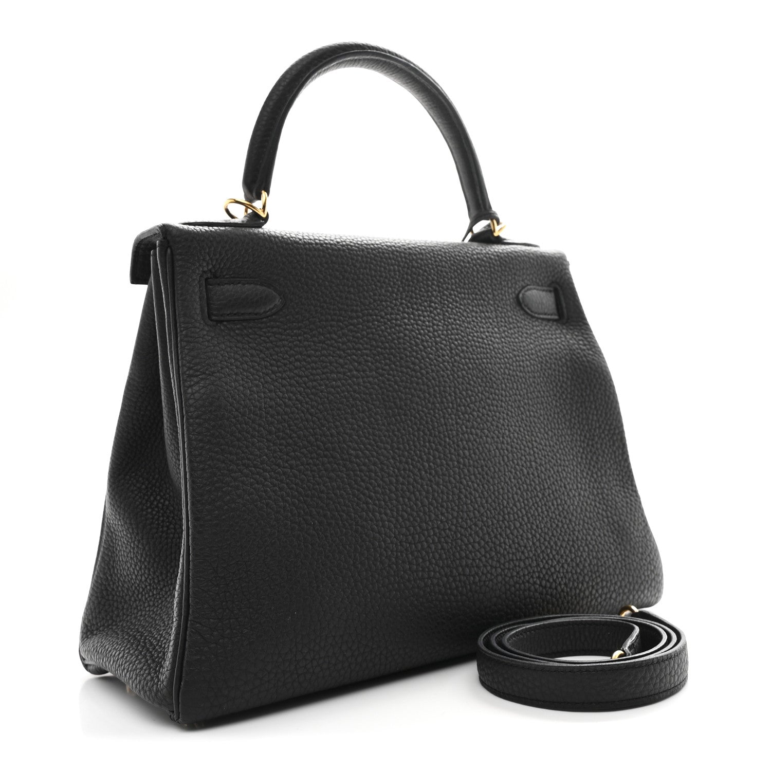 Hermes Togo Kelly Retourne 28 Black 3 of 10