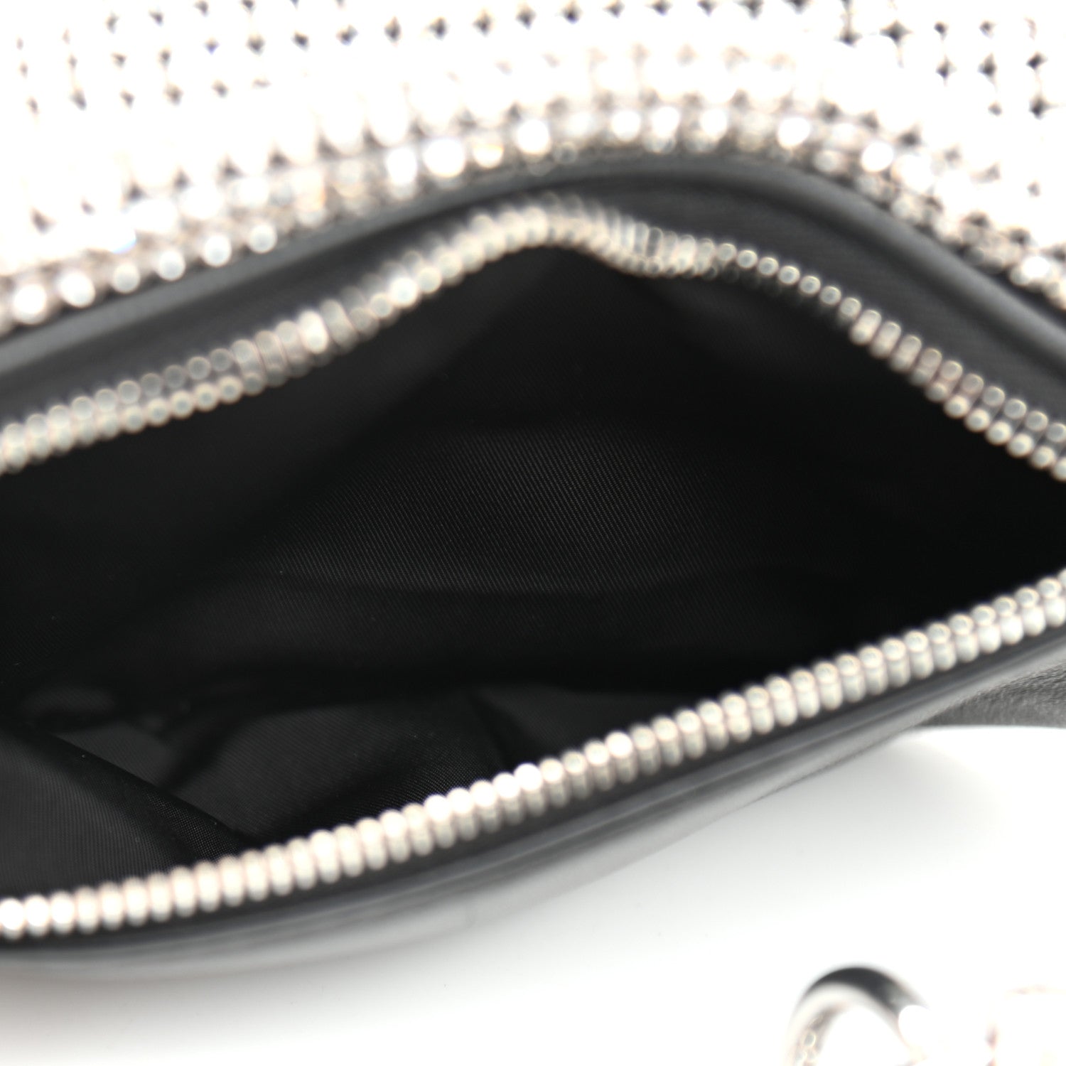 Alexander Wang Rhinestone Mesh Mini Attica Belt Bag Black 6 of 12