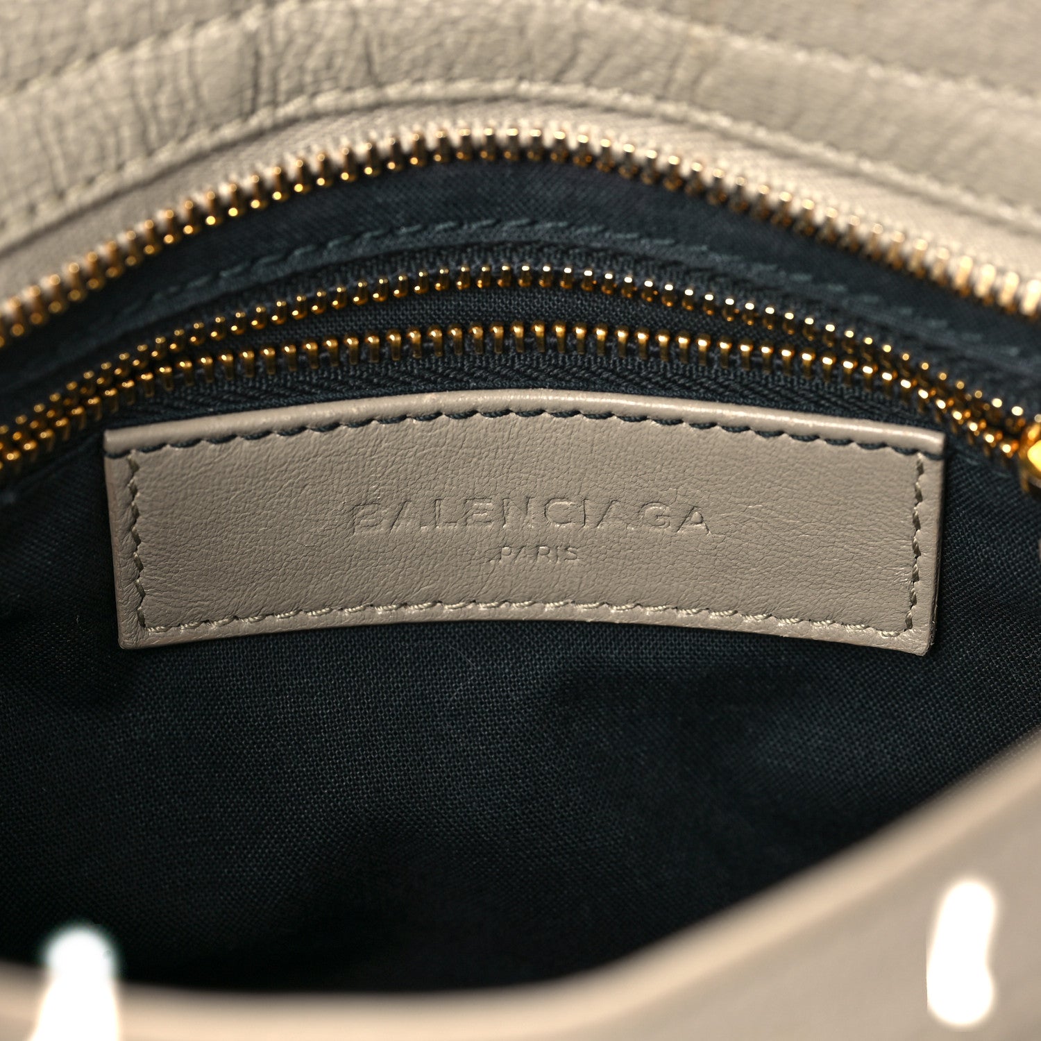 Balenciaga Chevre Gold Metallic Edge Hardware Mini City Beige Dune Argille 7 of 8
