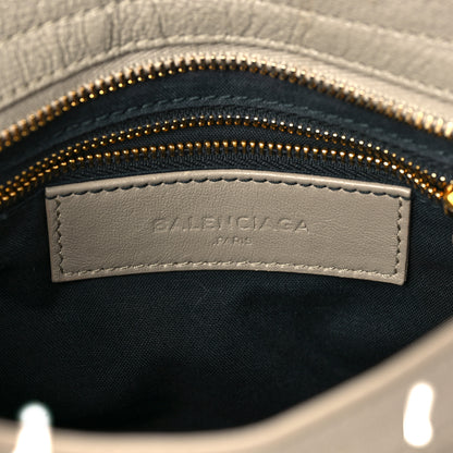 Balenciaga Chevre Gold Metallic Edge Hardware Mini City Beige Dune Argille 7 of 8