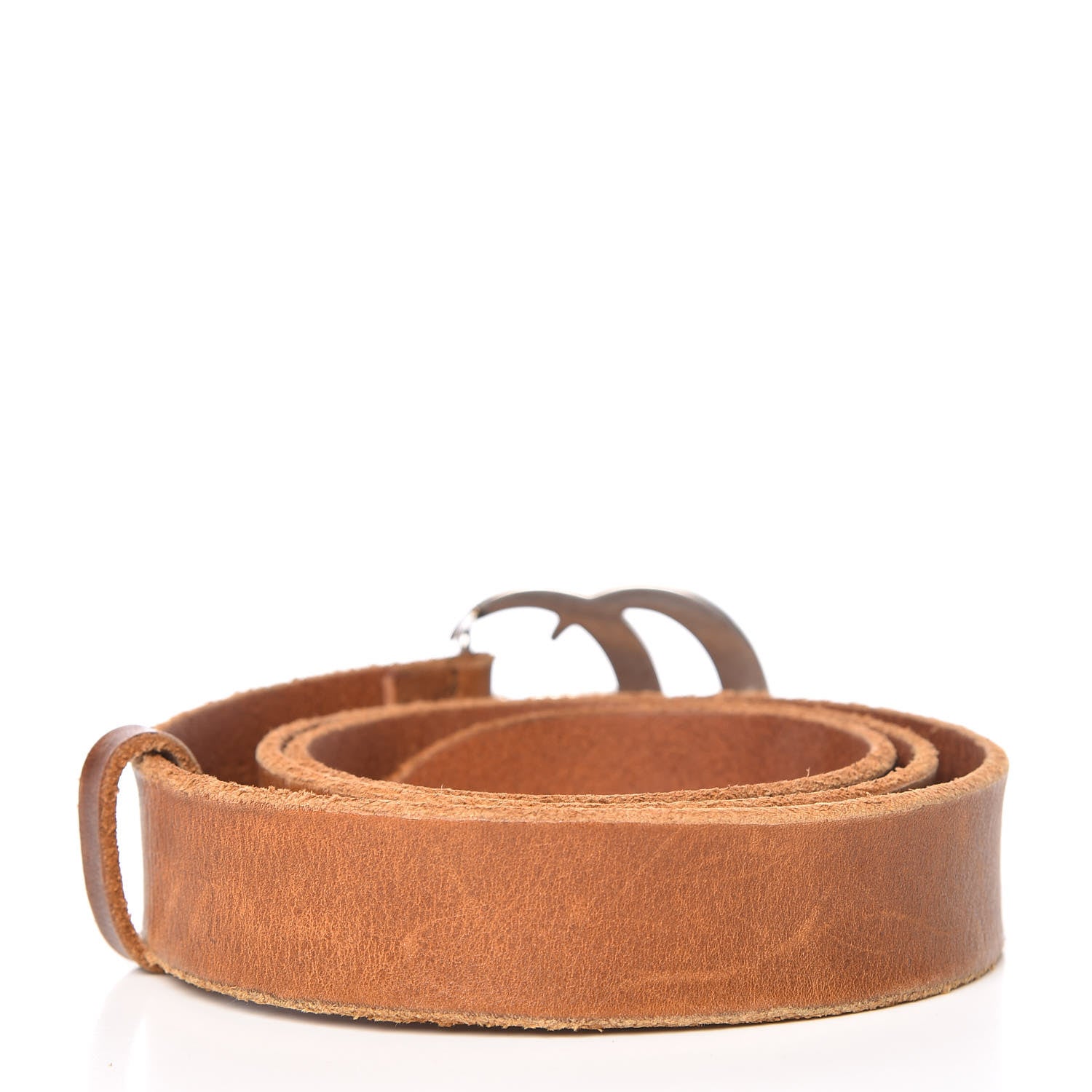 Gucci Cuoio Toscano Nickel Double Double G 30mm Belt 85 34 Cuir 3 of 8