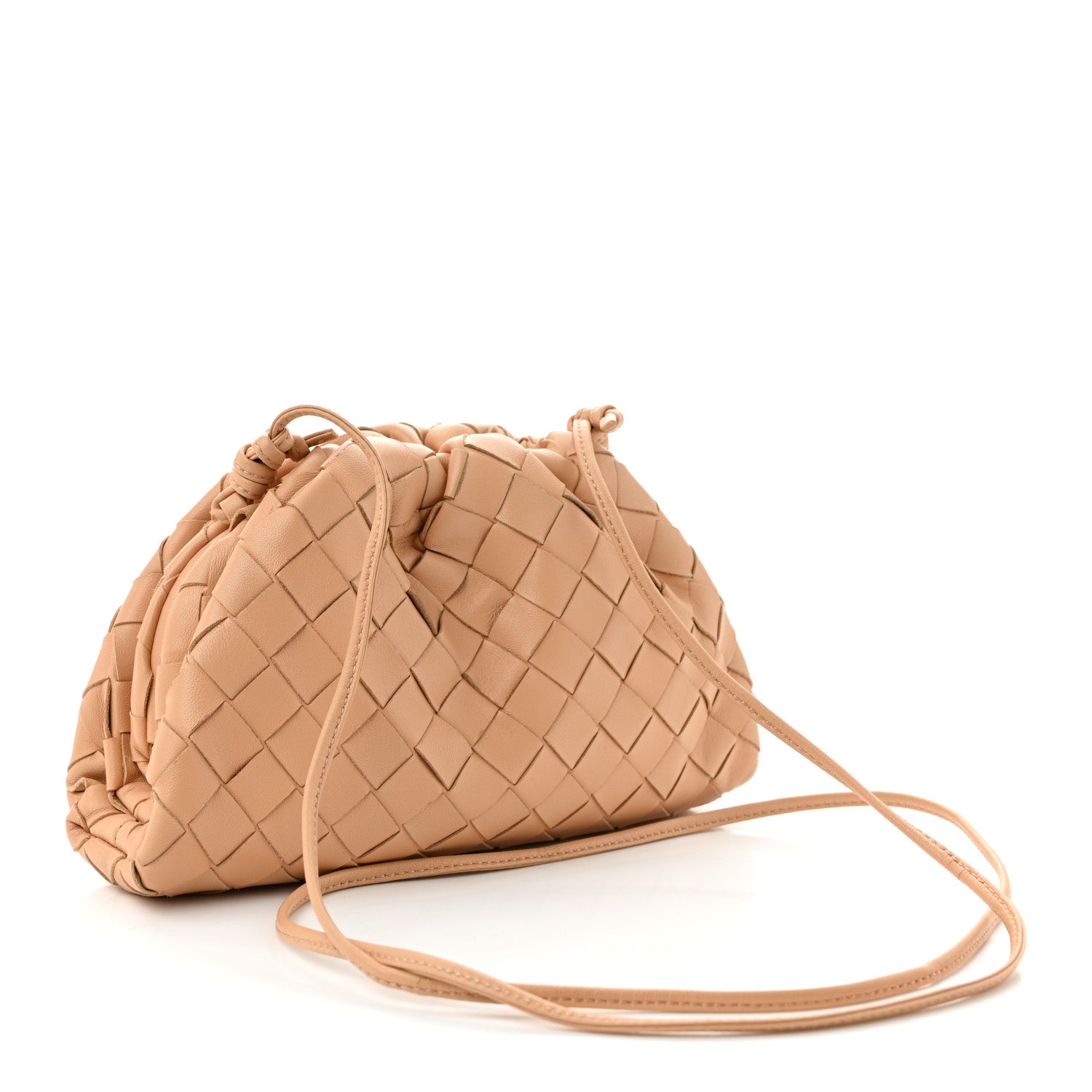Bottega Veneta Nappa Intrecciato The Mini Pouch Almond 3 of 10