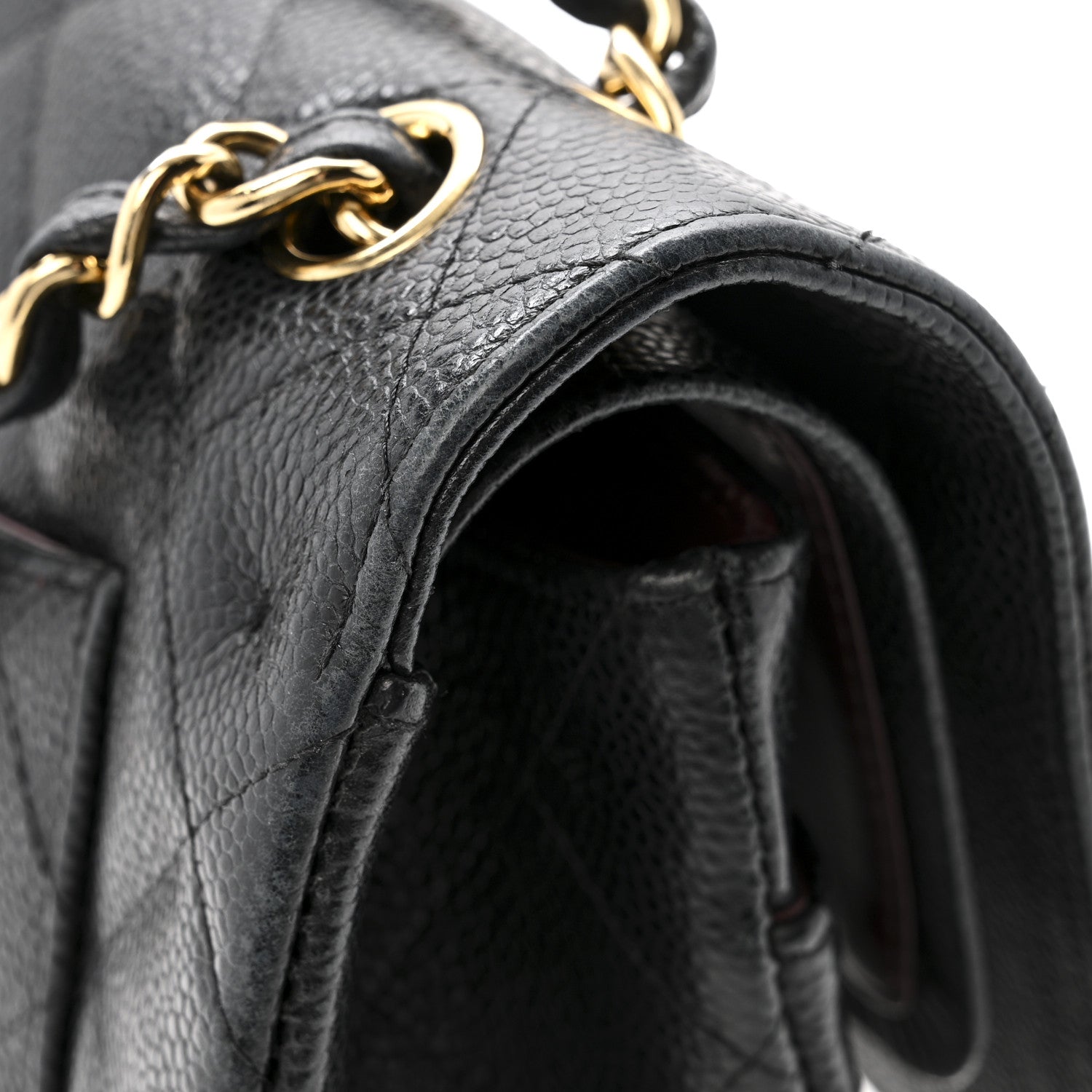 Chanel Caviar Quilted Jumbo Double Flap Black 15 of 17
