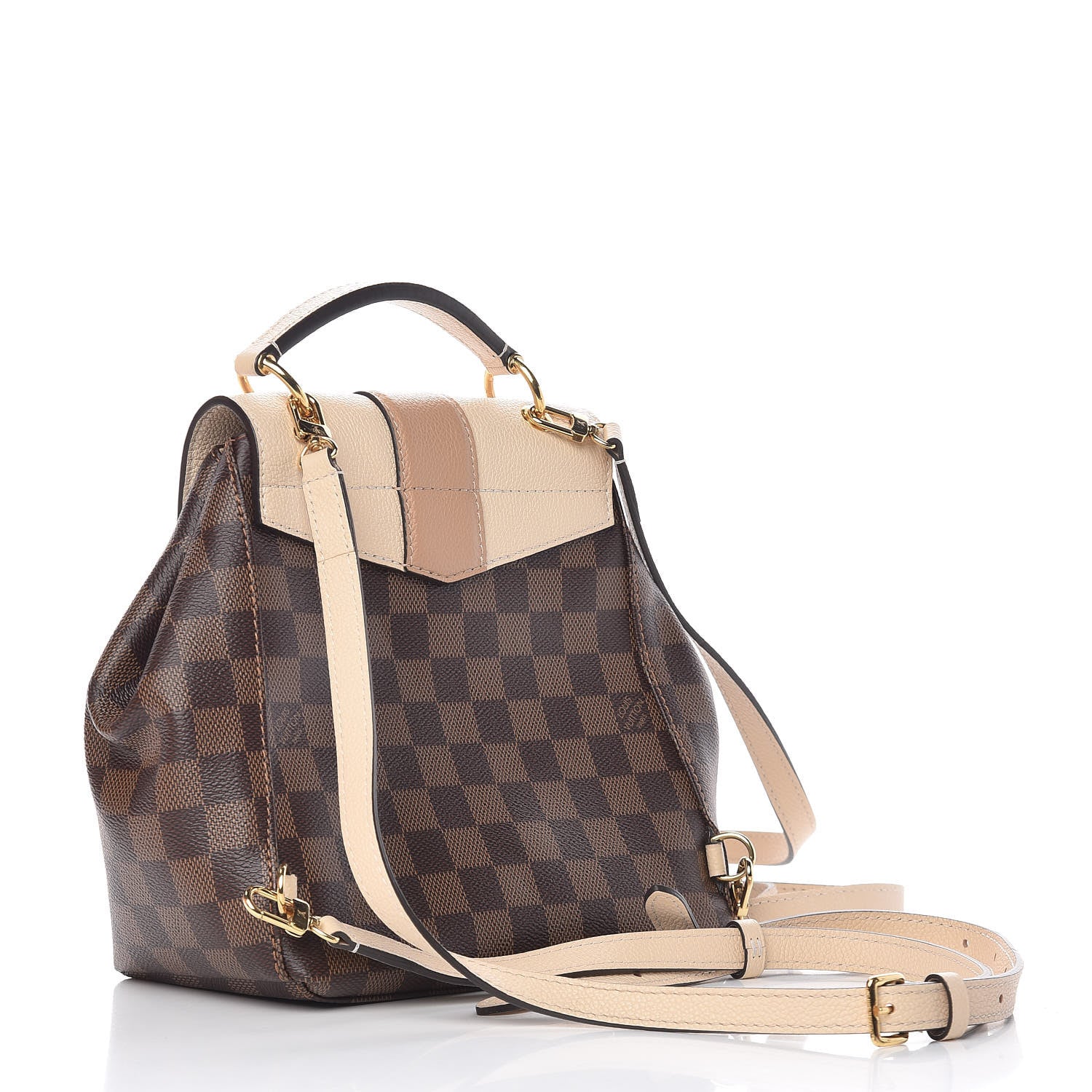 Louis Vuitton Damier Ebene Clapton Backpack Creme 3 of 10