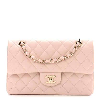 Chanel Caviar Quilted Small Double Flap Light Pink 1 of 10