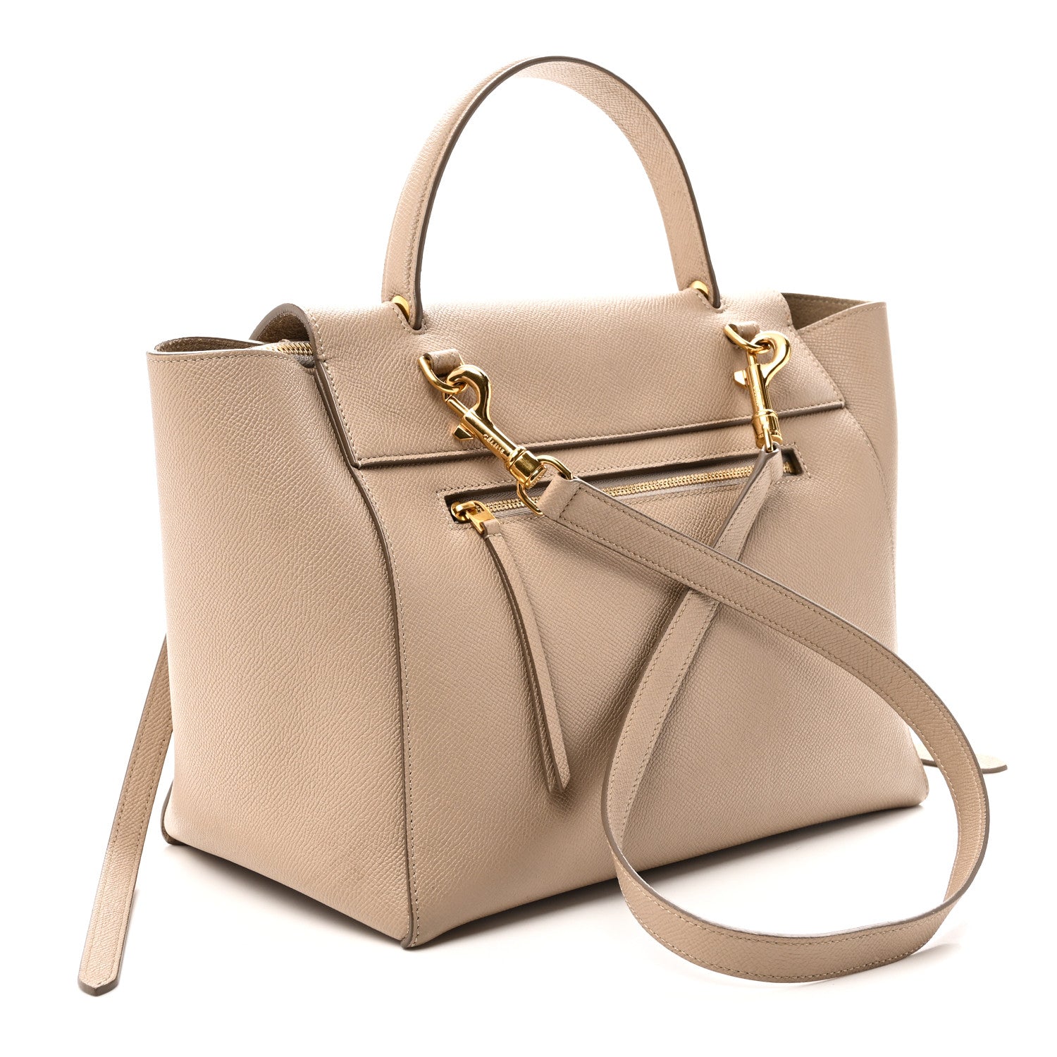 Celine Grained Calfskin Small Belt Bag Dune 3 of 9