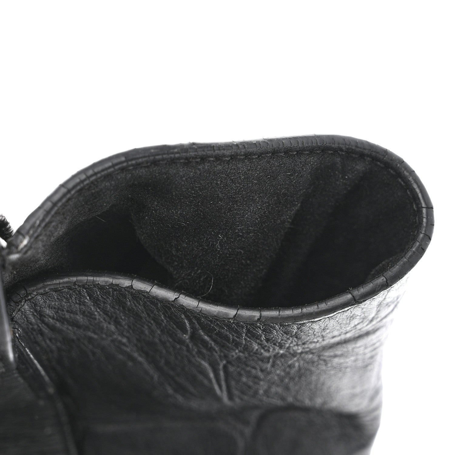 Celine Calfskin Crocodile Embossed Small Belt Bag Black 19 of 22