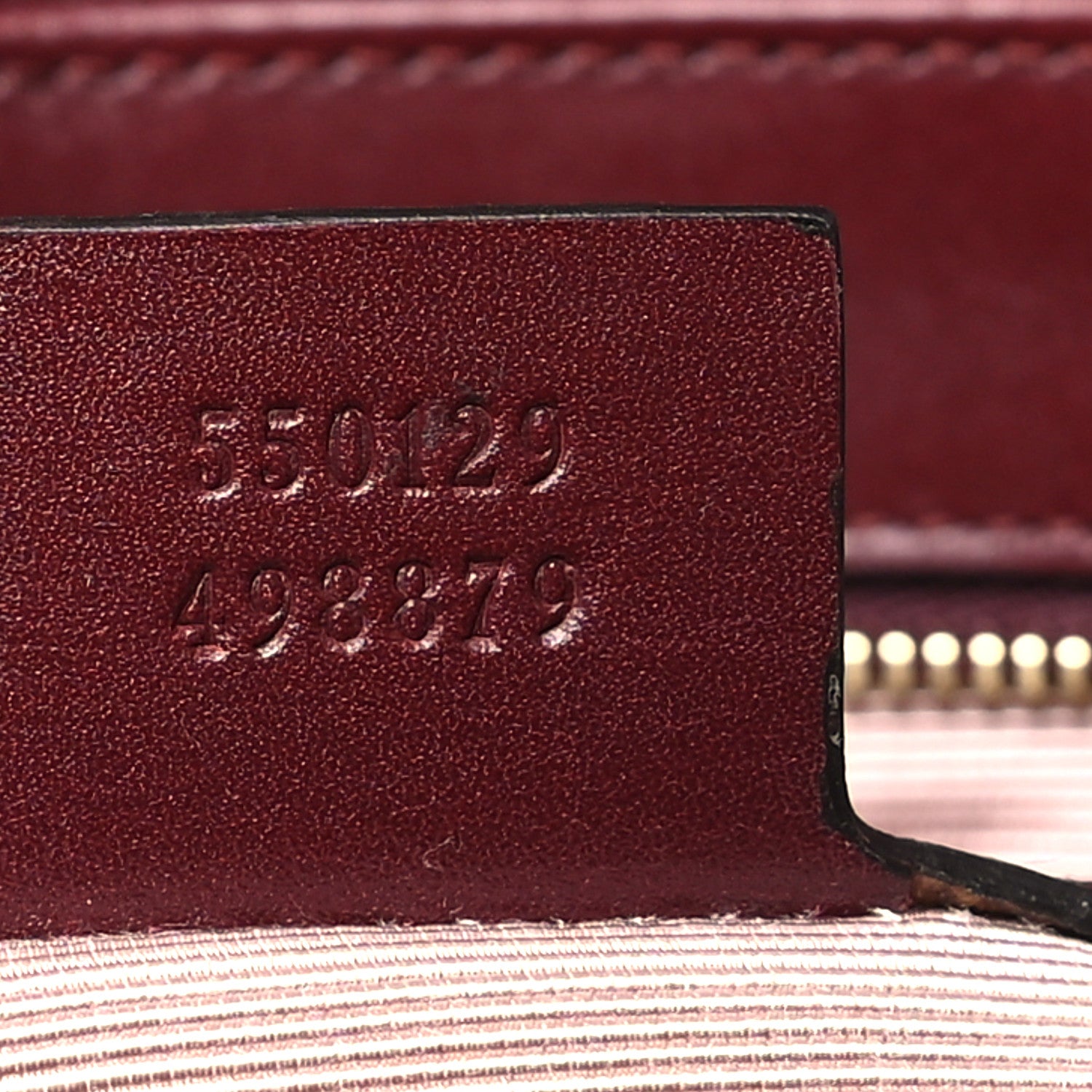 Gucci Vitello Palmellato Lux Small Arli Flap Shoulder Bag Vintage Bordeaux 7 of 12
