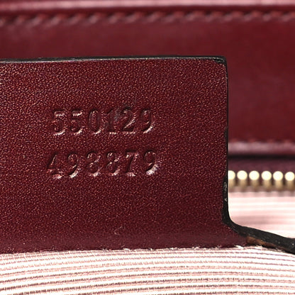 Gucci Vitello Palmellato Lux Small Arli Flap Shoulder Bag Vintage Bordeaux 7 of 12