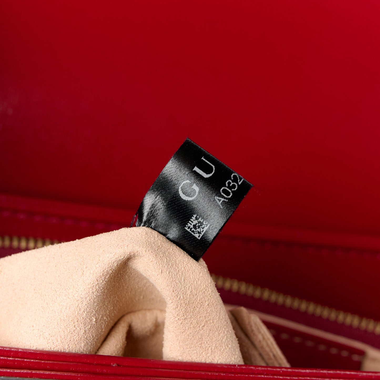 GG Supreme Monogram Azalea Calfskin Horsebit 1955 Shoulder Bag Beige Ebony New Cherry Red