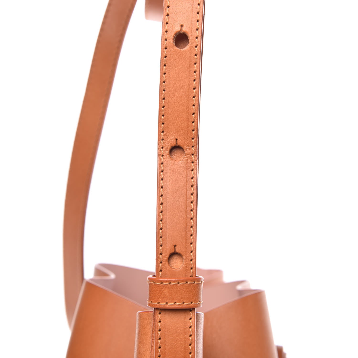 Mansur Gavriel Vegetable Tanned Calfskin Bucket Bag Cammello Rosa 9 of 11
