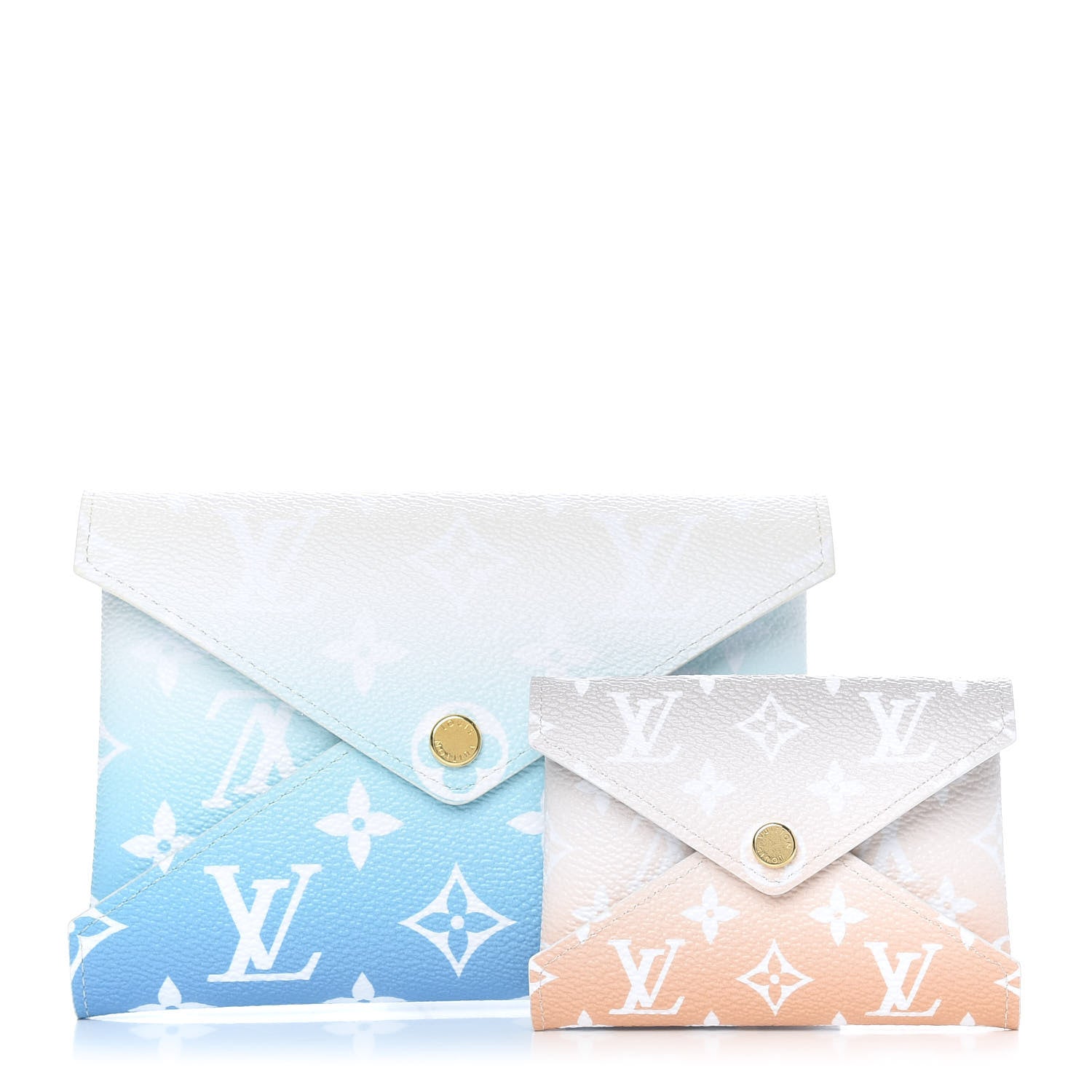 Louis Vuitton Monogram Giant By The Pool Kirigami Pochette Set Blue Mist 1 of 10