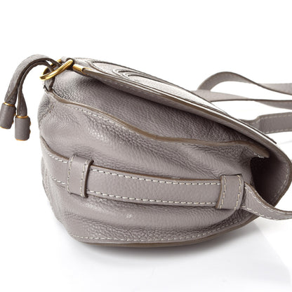 Chloe Calfskin Mini Marcie Round Crossbody Bag Cashmere Grey 10 of 11