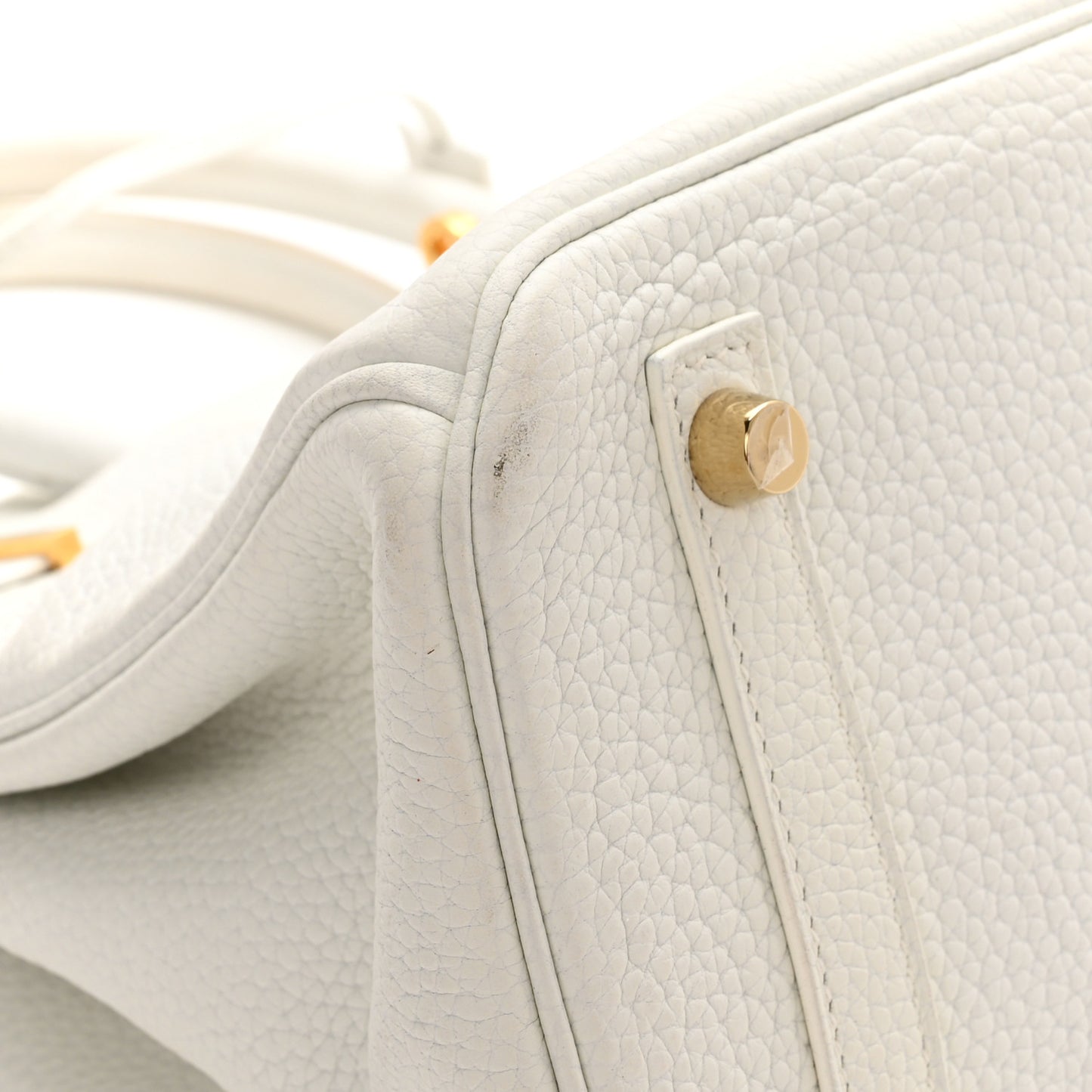 Taurillon Clemence Birkin 30 White