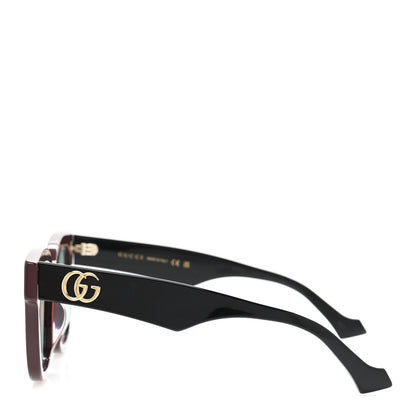 Gucci Rectangle 52mm Frame Sunglasses GG0998S Burgundy 3 of 9