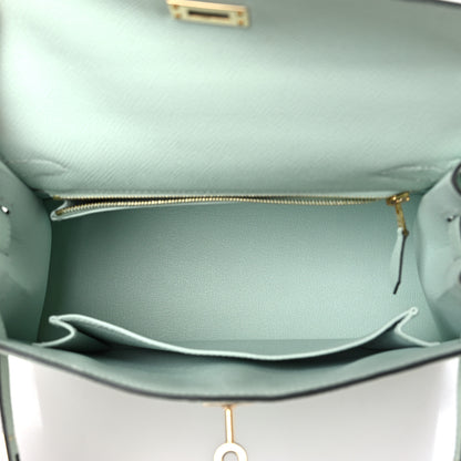 Hermes Epsom Kelly Sellier 25 Vert Peppermint 5 of 10
