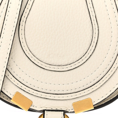 Chloe Calfskin Nano Marcie Saddle Bag White 8 of 12