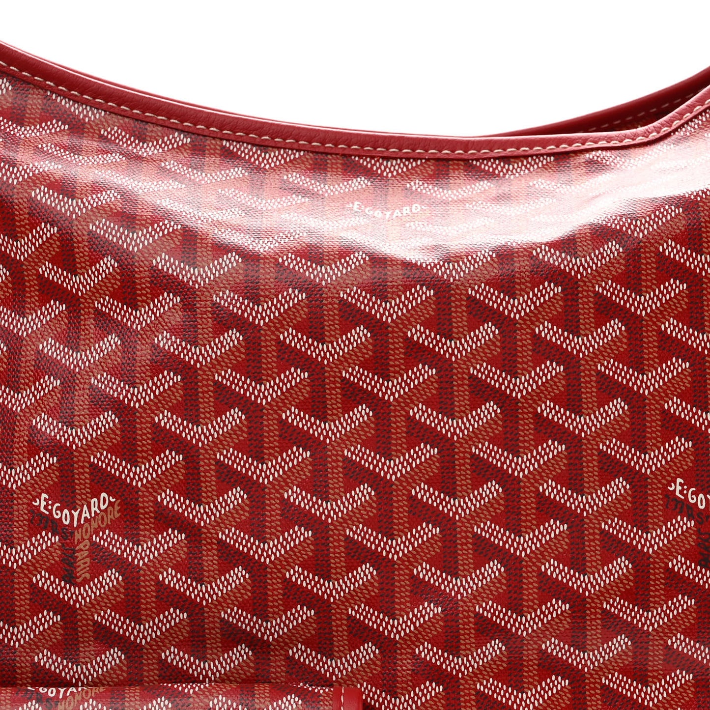 Goyardine Boheme Hobo Red