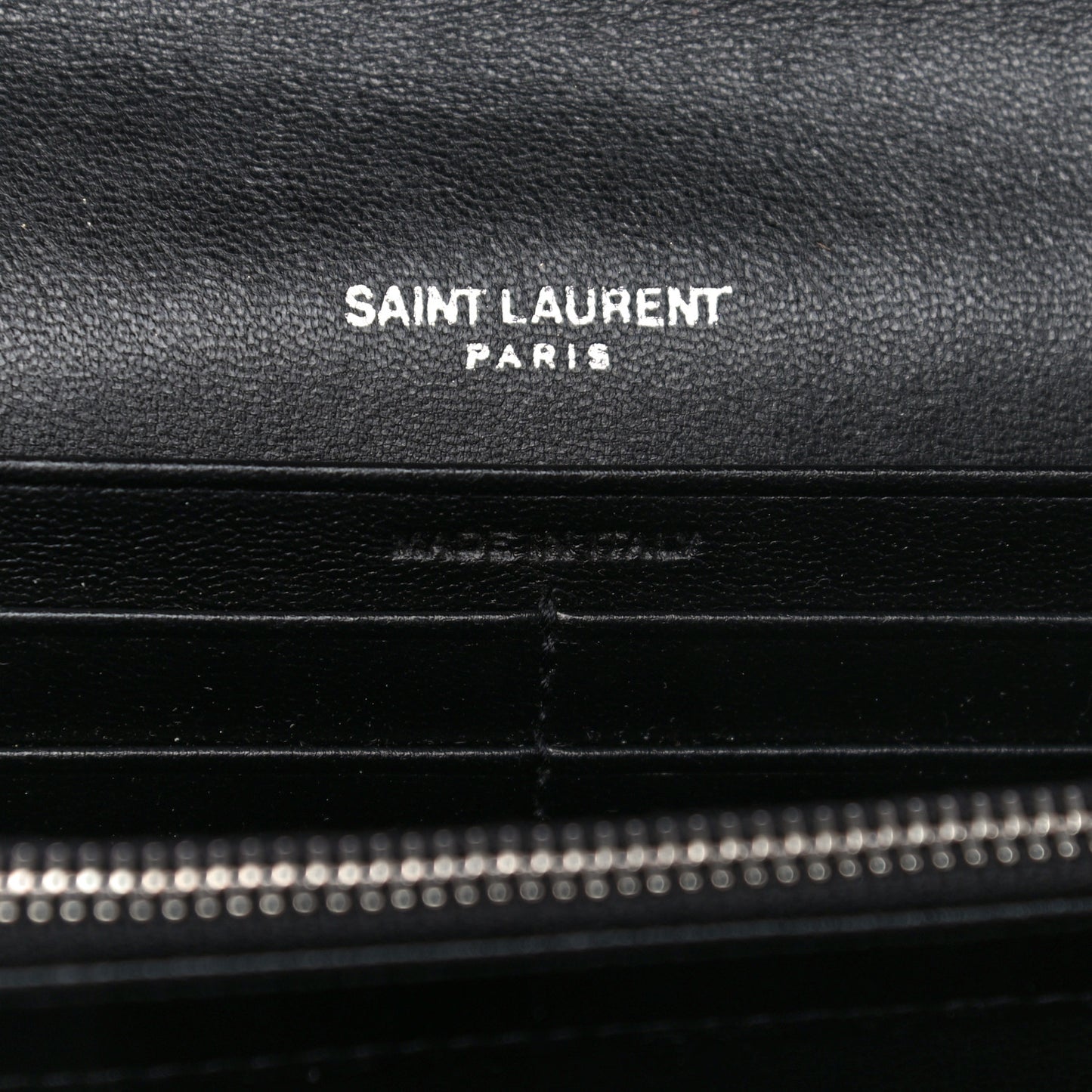 Lambskin Y Quilted Monogram Large Loulou Flap Wallet Black