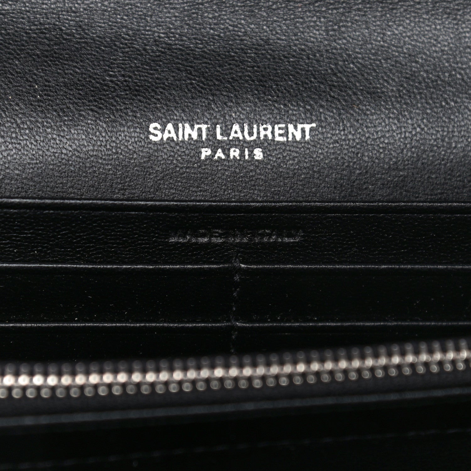 Saint Laurent Lambskin Y Quilted Monogram Large Loulou Flap Wallet Black 7 of 11