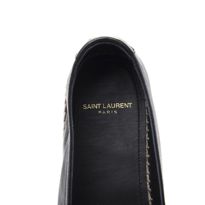 Saint Laurent Nappa Embossed Stars Espadrilles 39 Black 7 of 10