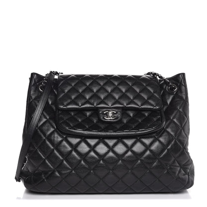 Chanel Caviar Quilted Flap Tote Black 1 of 7
