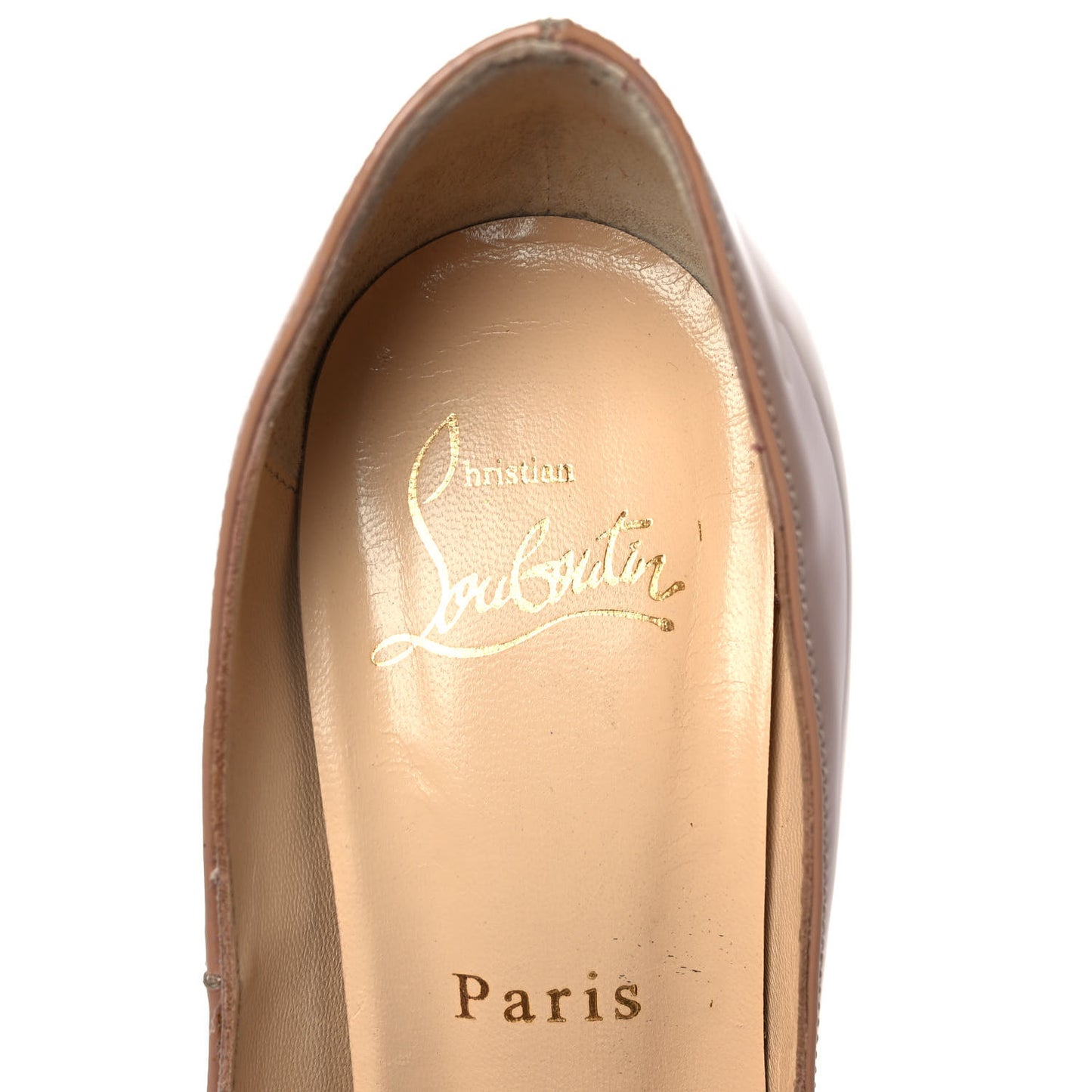 Patent Lady Peep 150 Pumps 36 Nude