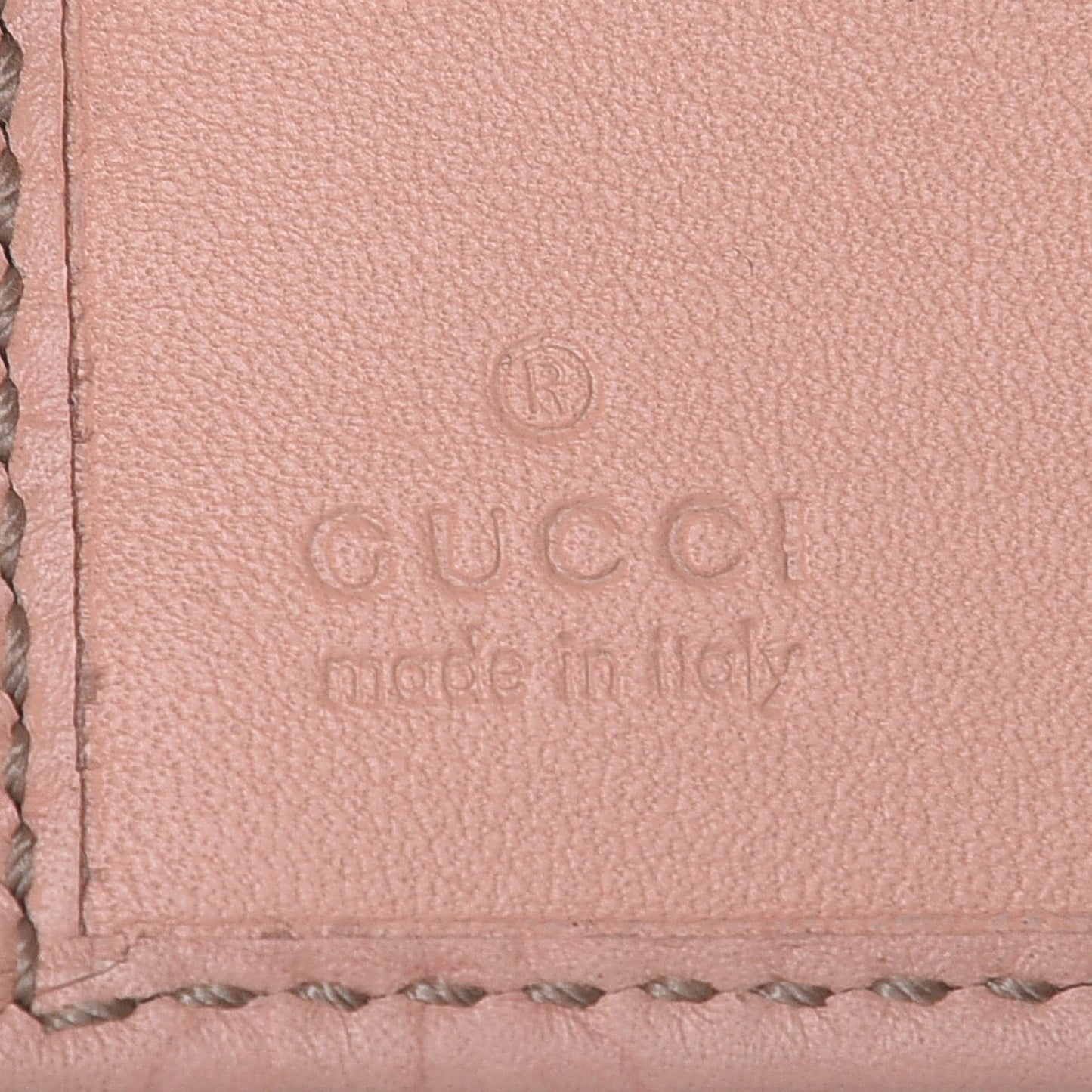 Guccissima New Abbey Compact Wallet Pink