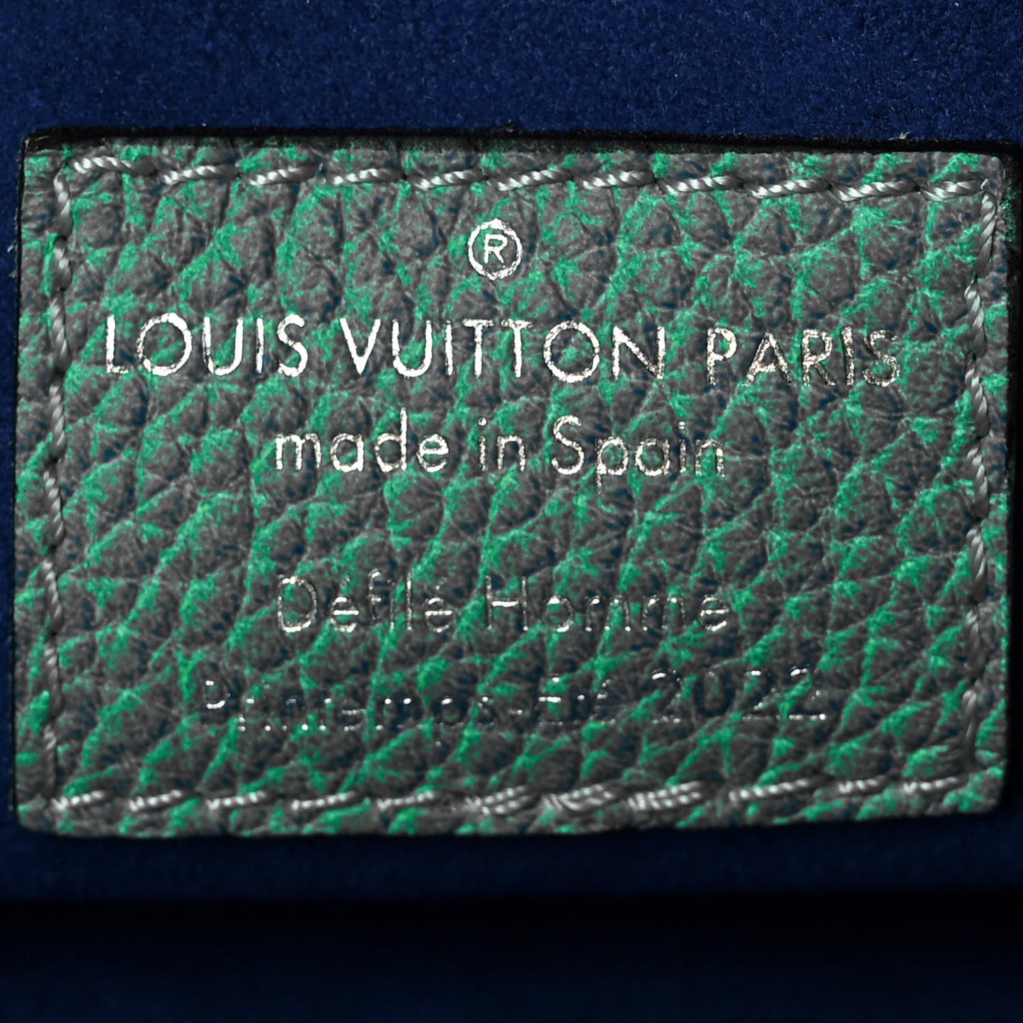 Taurillon Illusion Sac Plat XS Bleu Vert