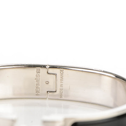 Hermes Enamel Narrow Clic Clac H Bracelet PM Black 3 of 5