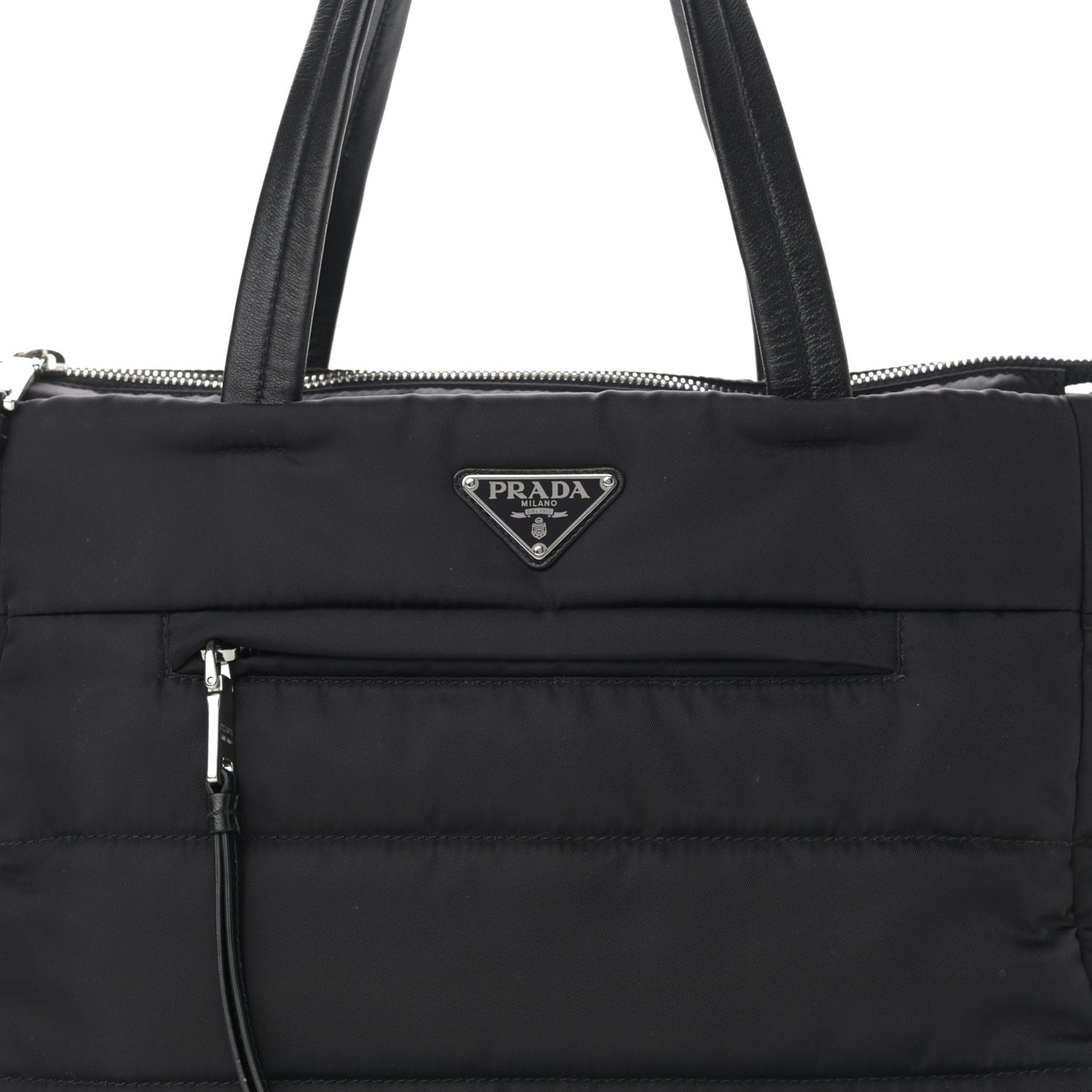Tessuto Nylon Bomber Tote Black