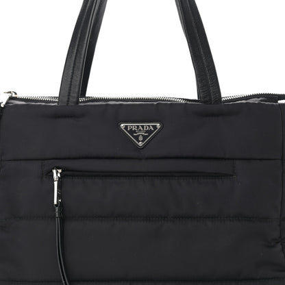 Prada Tessuto Nylon Bomber Tote Black 9 of 14