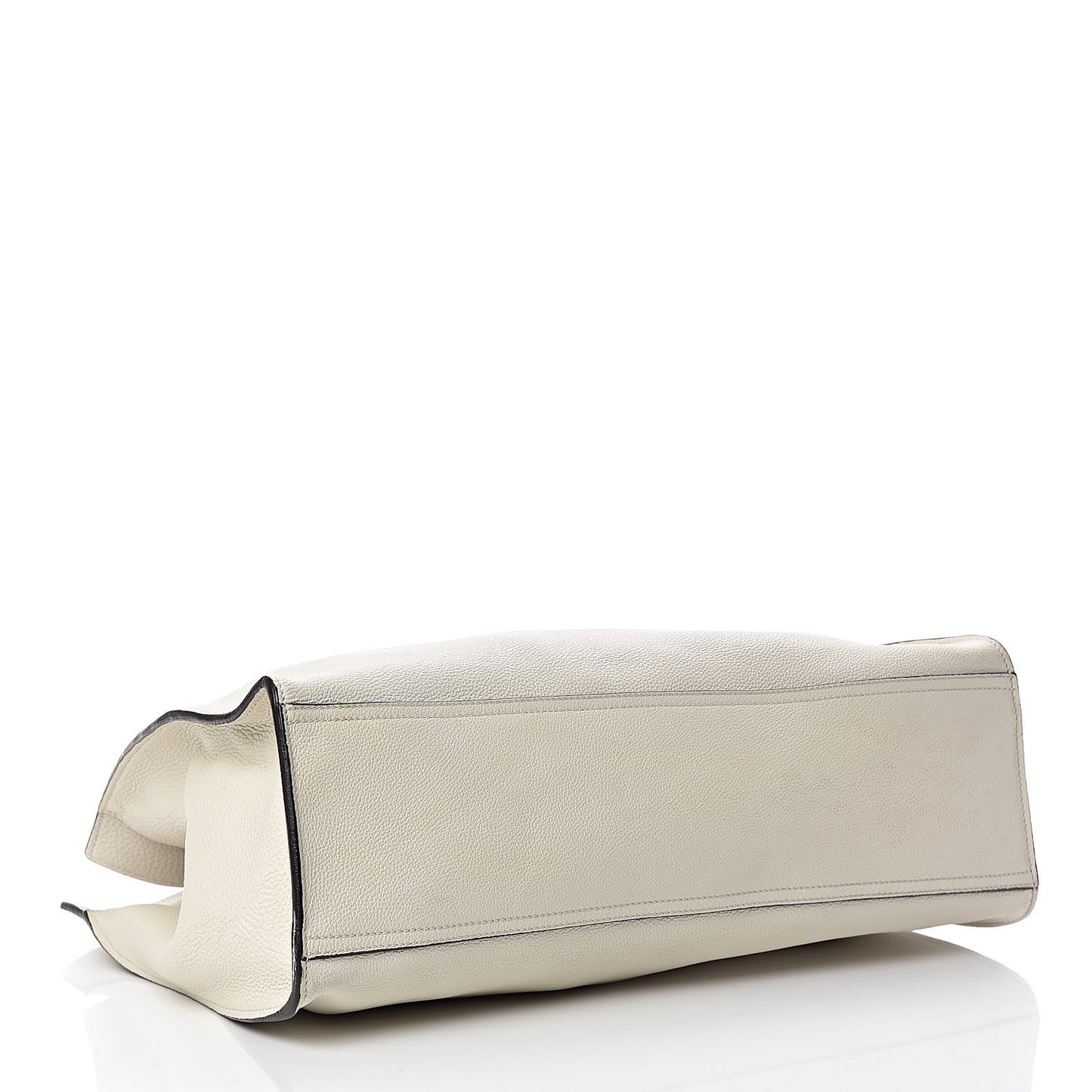 Soft Calfskin Medium Jackie Top Handle Bag Antique White