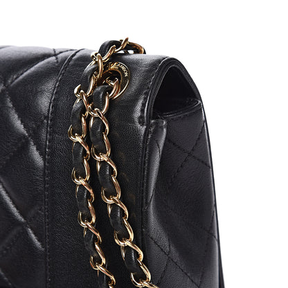 Chanel Sheepskin Quilted Vintage Mademoiselle Flap Black 9 of 22