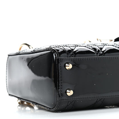 Christian Dior Patent Cannage Mini Lady Dior Black 8 of 9