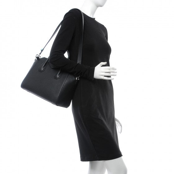 Sugar Goatskin Small Antigona Black