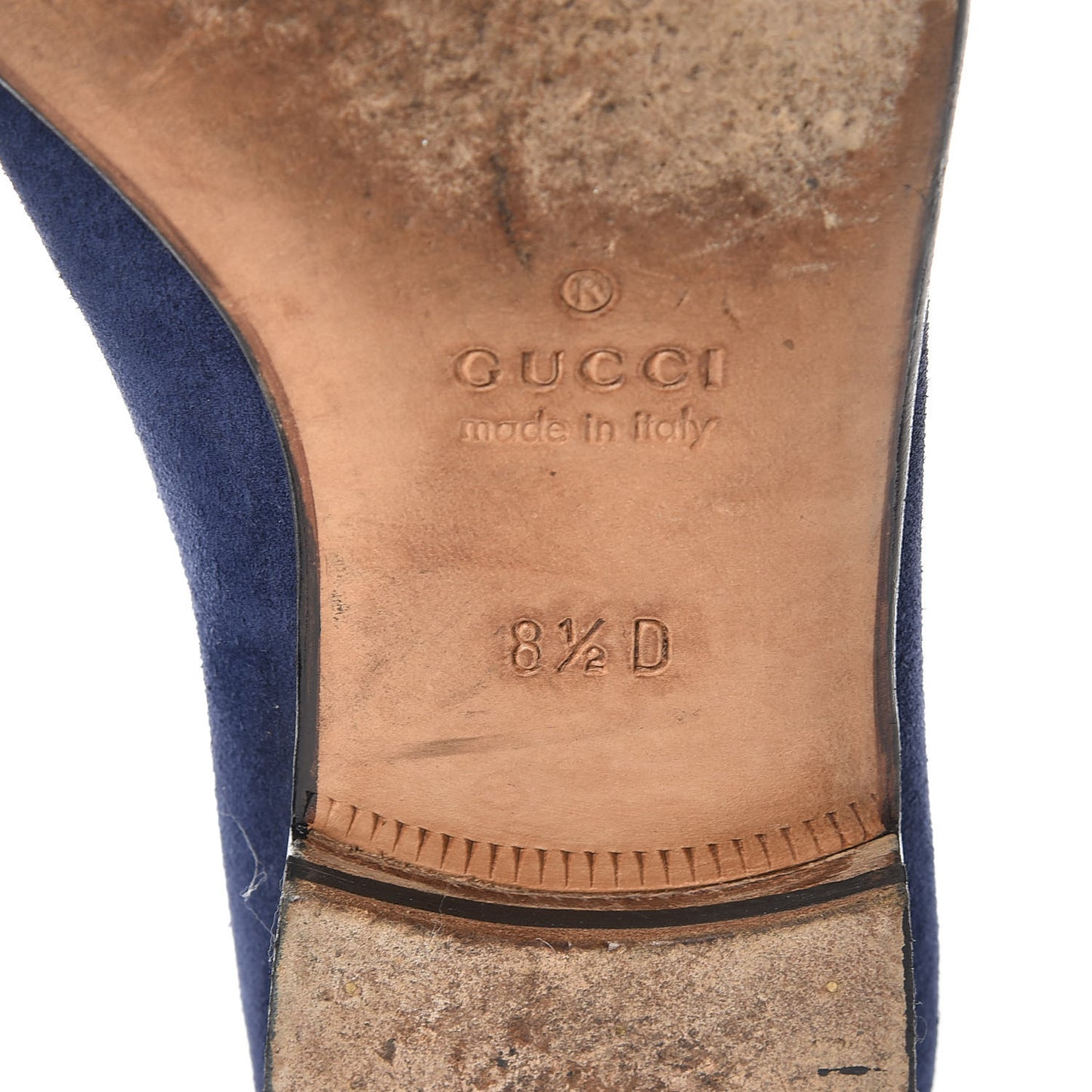 Suede Mens Horsebit Loafers 8.5 Blue Beige