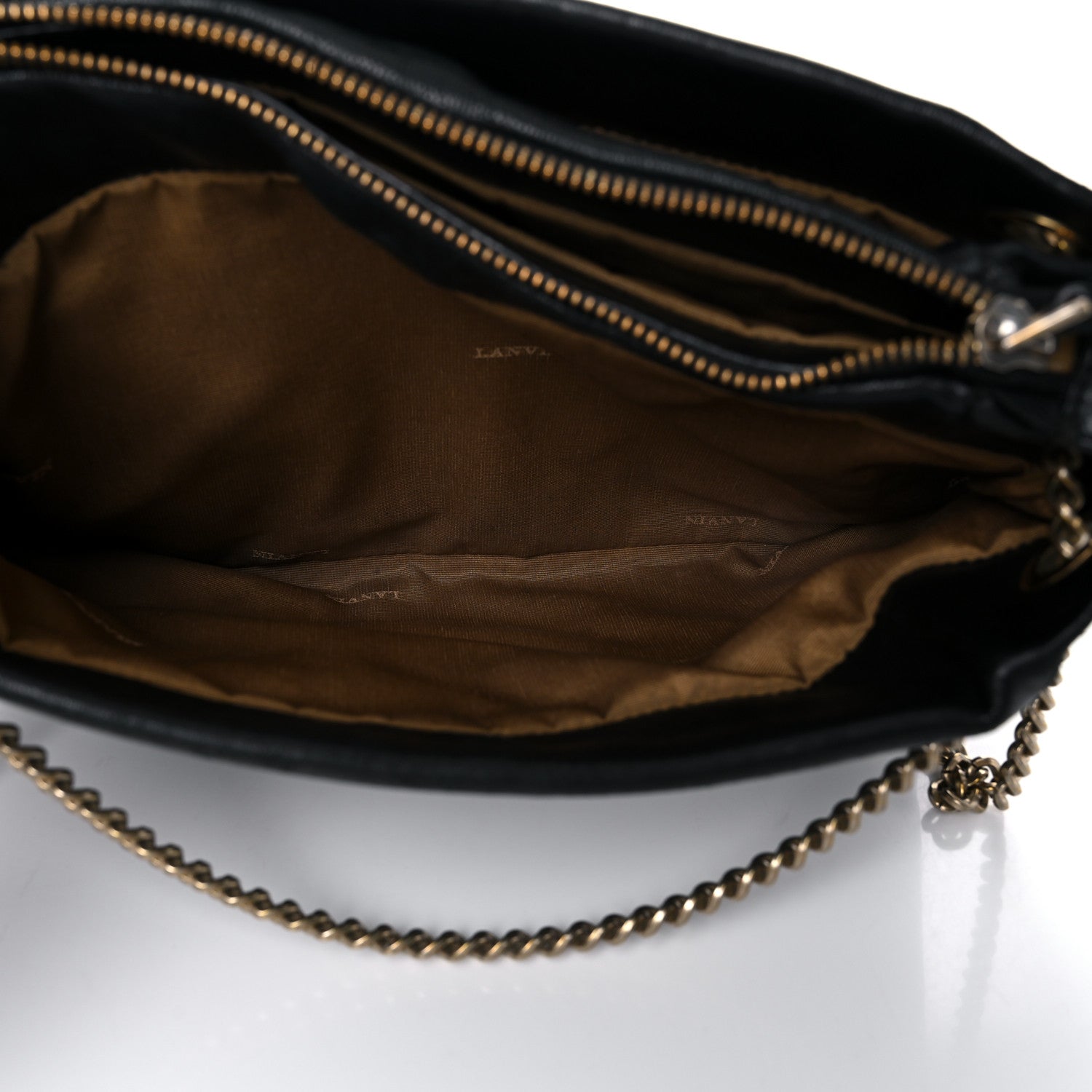 Lanvin Lambskin Quilted Small Sugar Shoulder Bag Black 7 of 26