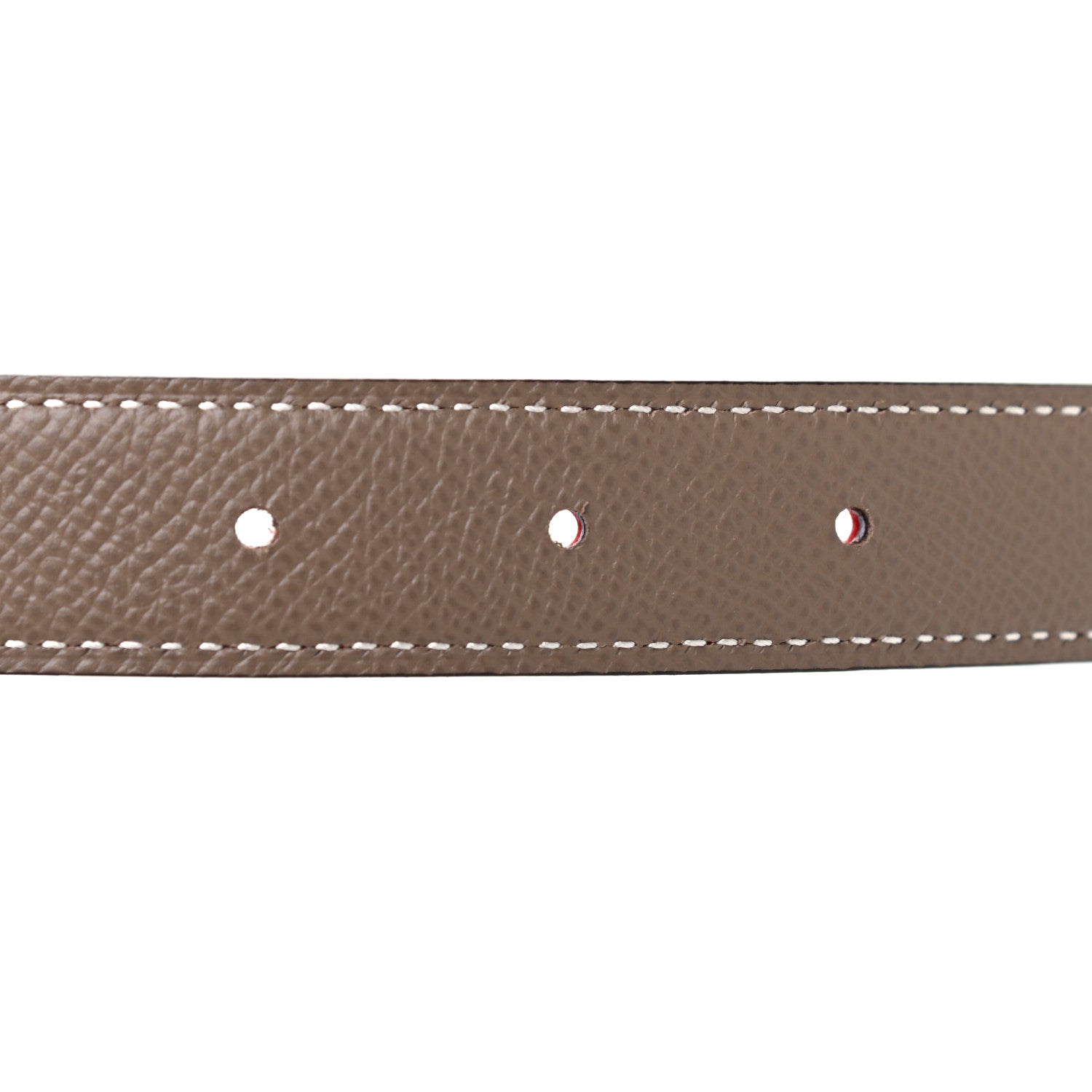 Hermes Swift Epsom 24mm Bubbles H Belt 75 Rouge De Coeur Etoupe 4 of 4