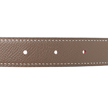 Hermes Swift Epsom 24mm Bubbles H Belt 75 Rouge De Coeur Etoupe 4 of 4