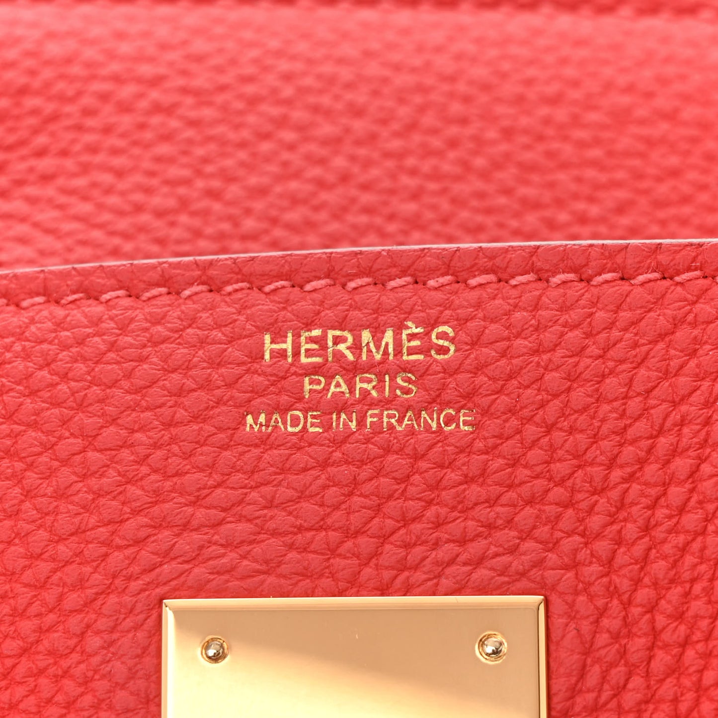 Togo Birkin 30 Rouge Pivoine