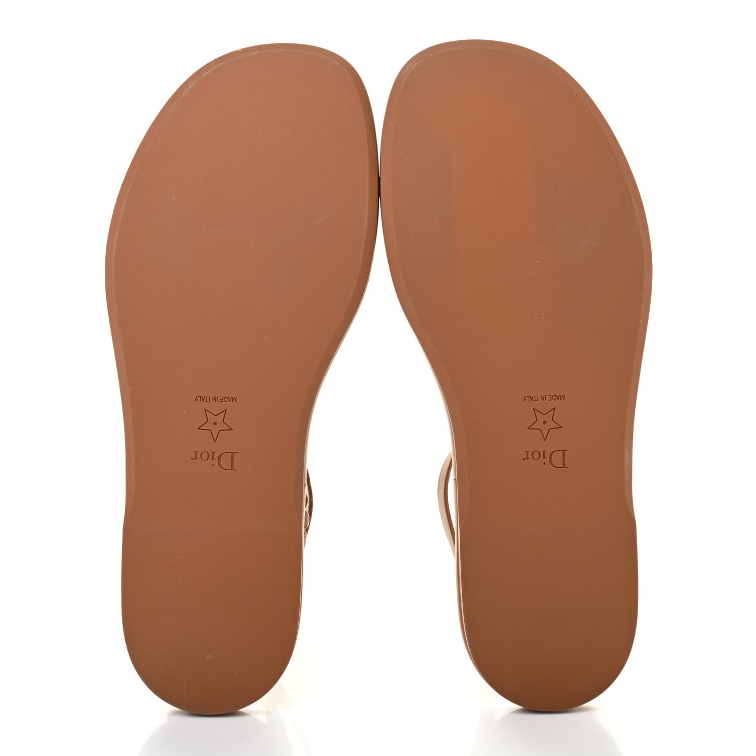 Christian Dior Calfskin Egee Sandals 38 Golden Saddle 6 of 13