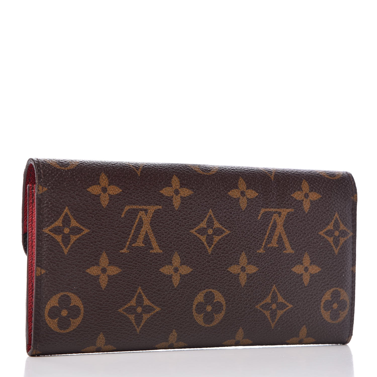 Louis Vuitton Monogram Emilie Wallet Red 3 of 10