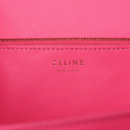 Celine Snakeskin Medium Classic Box Flap Pink 6 of 17