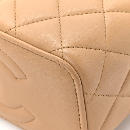 Chanel Lambskin Quilted Small Top Handle Vanity Case With Chain Beige 11 of 14