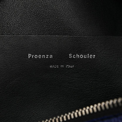 Proenza Schouler Pebbled Calfskin Medium Zip Hobo Blue 6 of 16