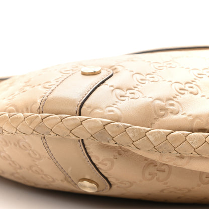 Gucci Guccissima Medium Britt Tassel Shoulder Bag Beige 9 of 11