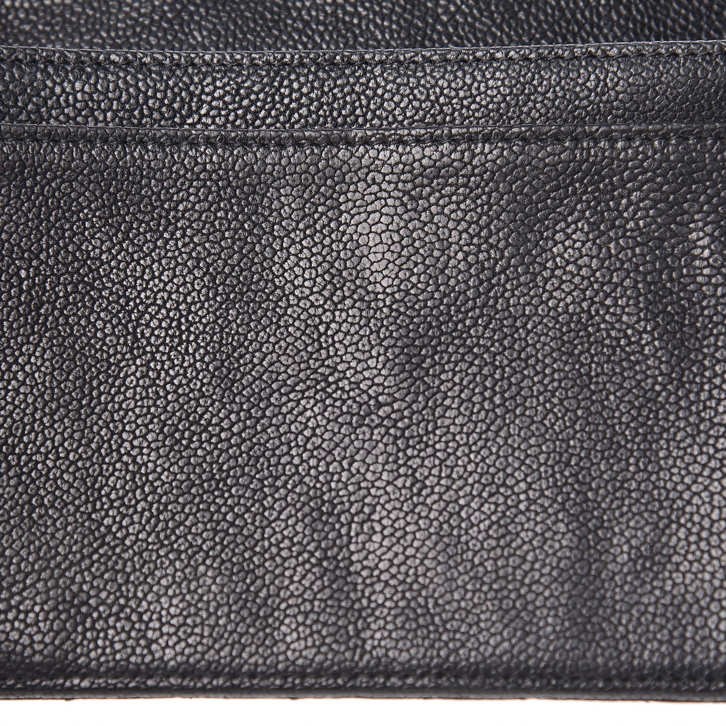 Caviar Quilted Reissue Yen Wallet Black