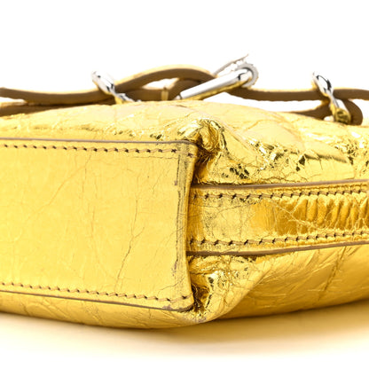 Givenchy Metallic Calfskin Mini Voyou Bag Gold 9 of 10