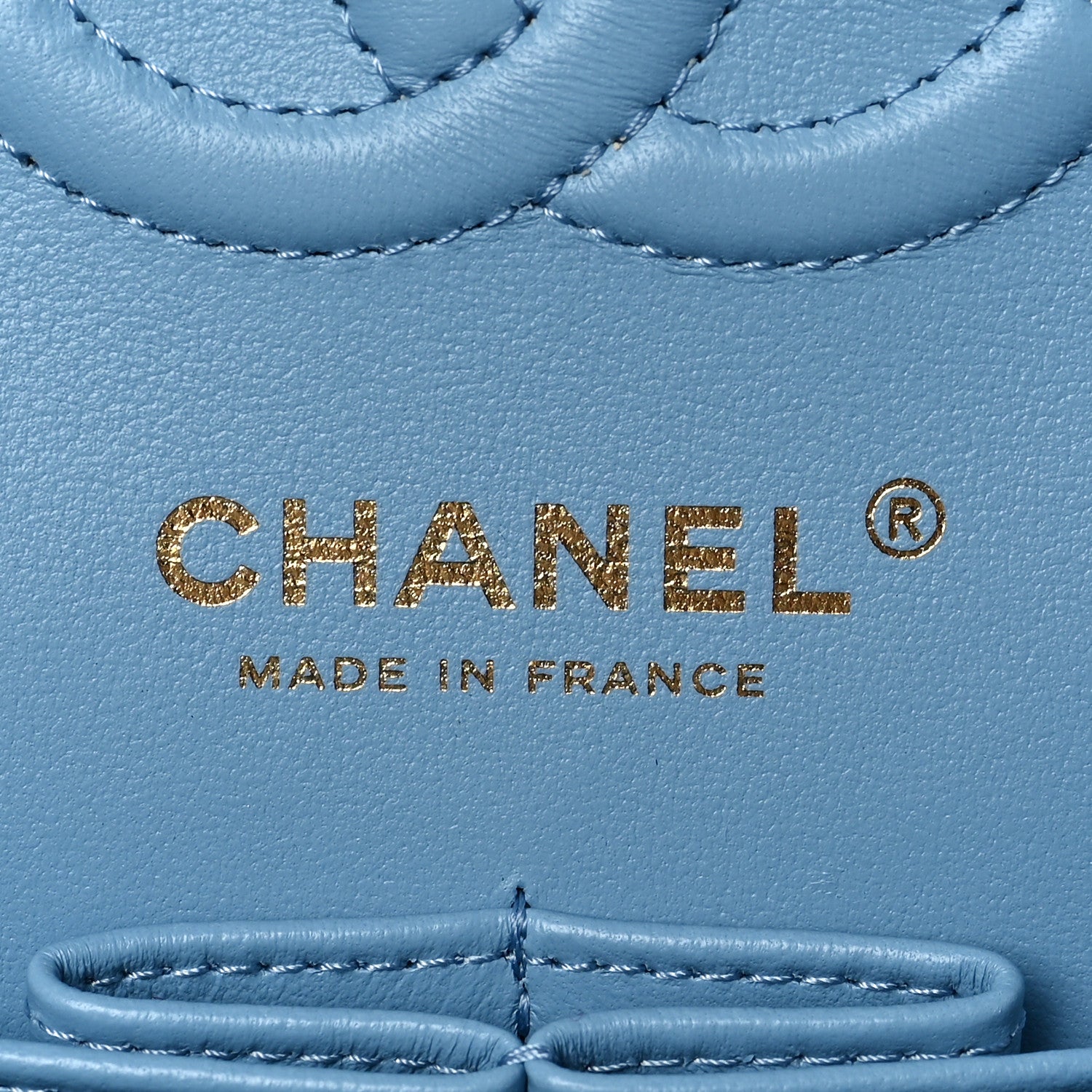 Chanel Caviar Quilted Small Double Flap Light Blue 6 of 8